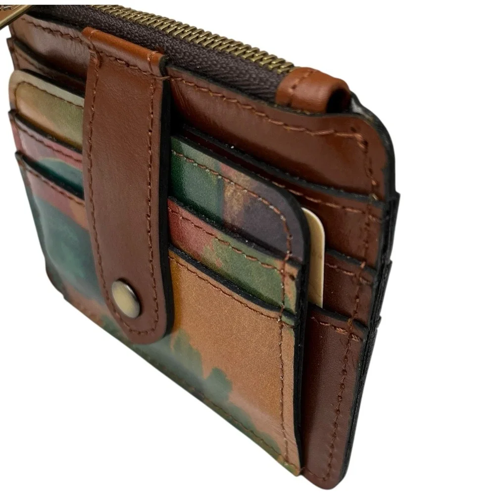 Patricia Nash Leather Cassis Id Credit Card Case Watercolor‎ Butterfly Gift Box